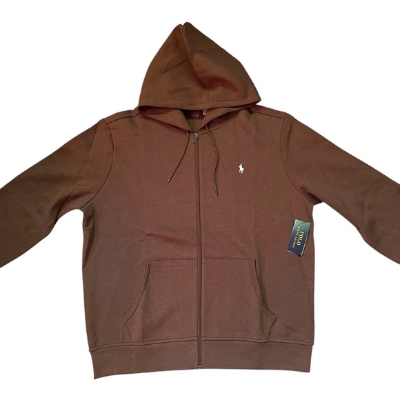 POLO RALPH LAUREN Double Knit Tech Fleece Jogger Sweatsuit Brown - Picture 4 of 12